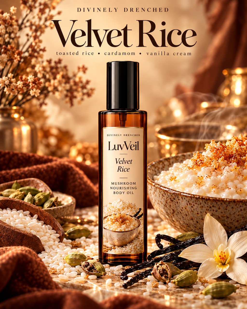 Velvet Rice™ LuvVeil Mushroom Nourishing Body Oil
