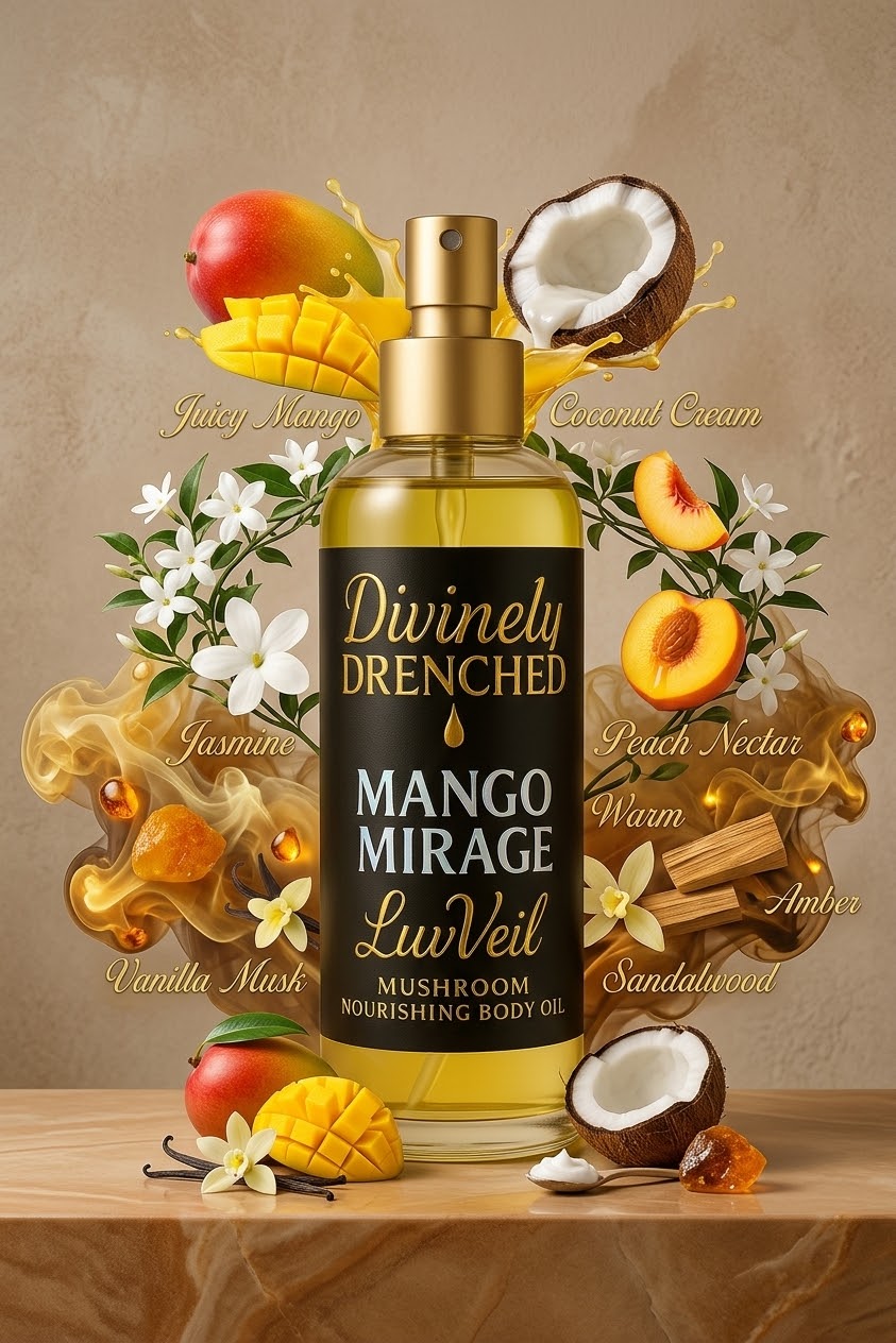 Mango Mirage 🥭 LuvVeil Mushroom Nourishing Body Oil