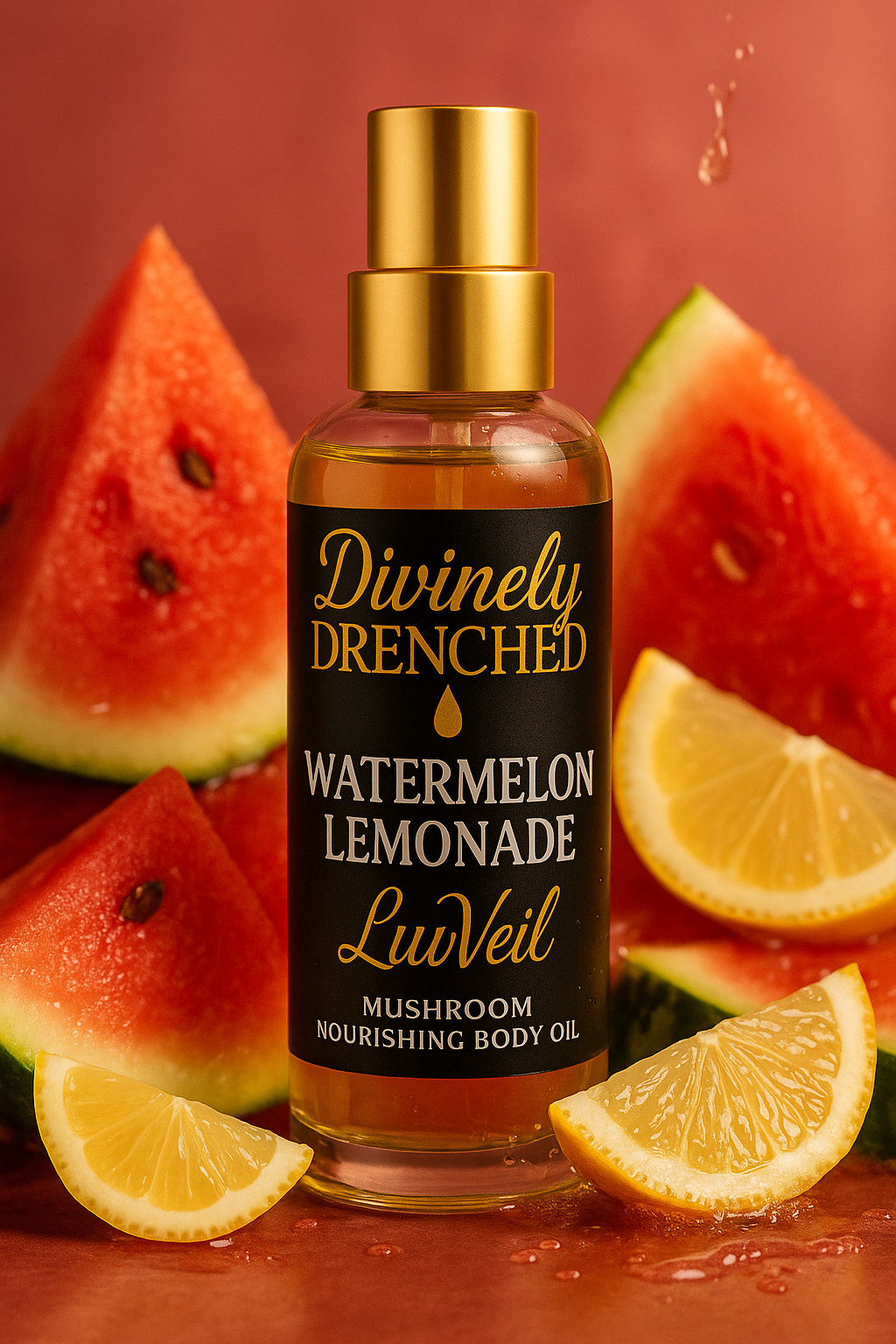 Watermelon Lemonade🍉🍋🍧 LuvVeil Mushroom Nourishing Body Oil
