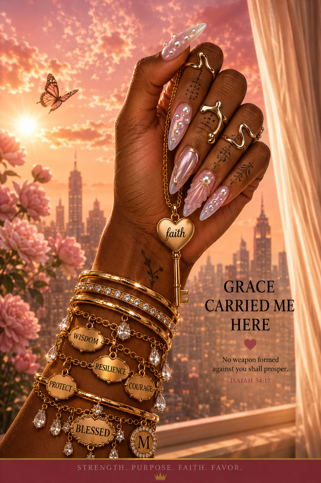 Grace Carried Me Here™ | 24” x 36” Premium Gallery Wrapped Canvas