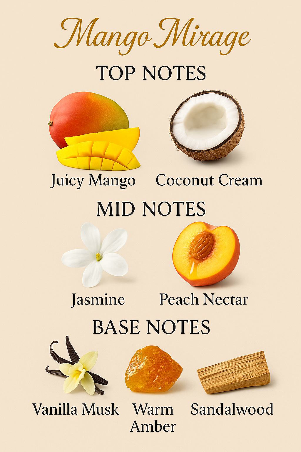 Mango Mirage 🥭 LuvVeil Mushroom Nourishing Body Oil