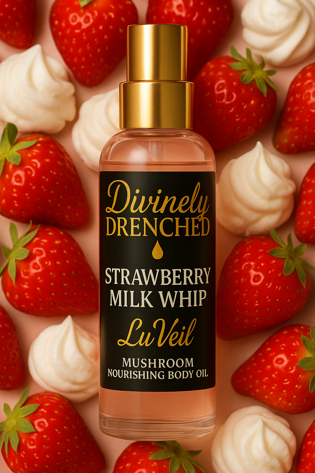 Strawberry Milk Whip 🍓 🥛 🍨LuvVeil Mushroom Nourishing Body Oil (Copy)