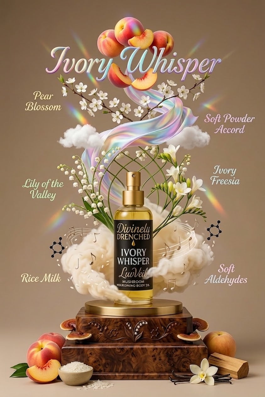 Ivory Whisper 🍐🪷🤫LuvVeil Mushroom Nourishing Body Oil