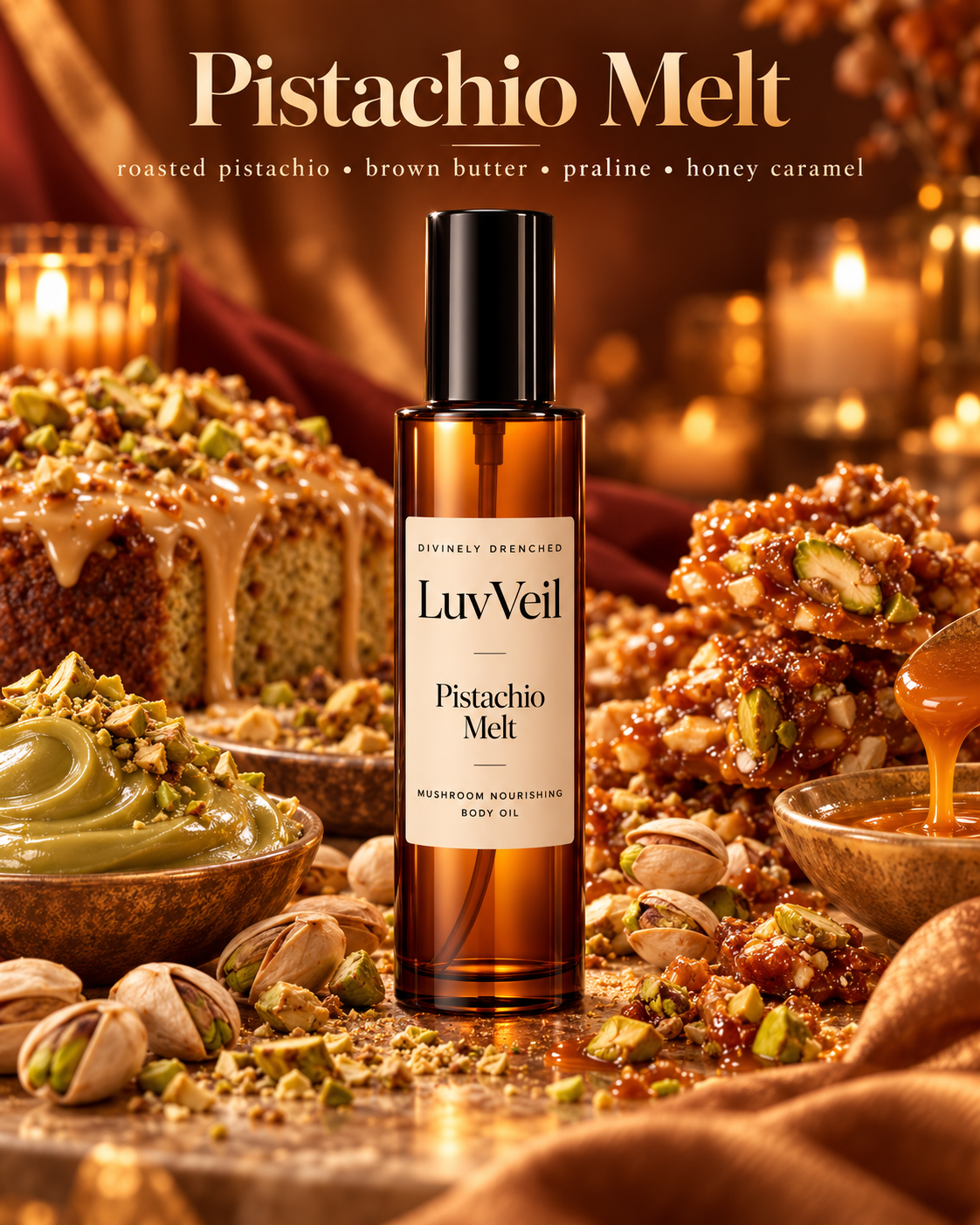 Pistachio Melt™ LuvVeil Mushroom Nourishing Body Oil