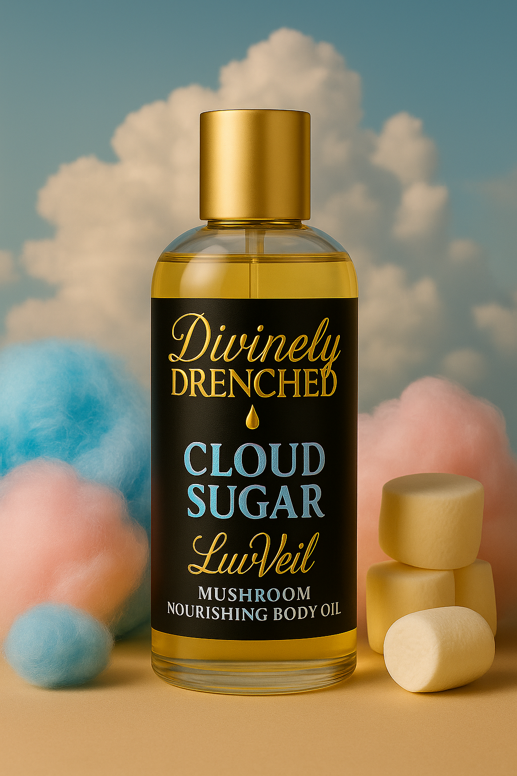 Cloud Sugar ☁️🍭 LuvVeil Mushroom Nourishing Body Oil