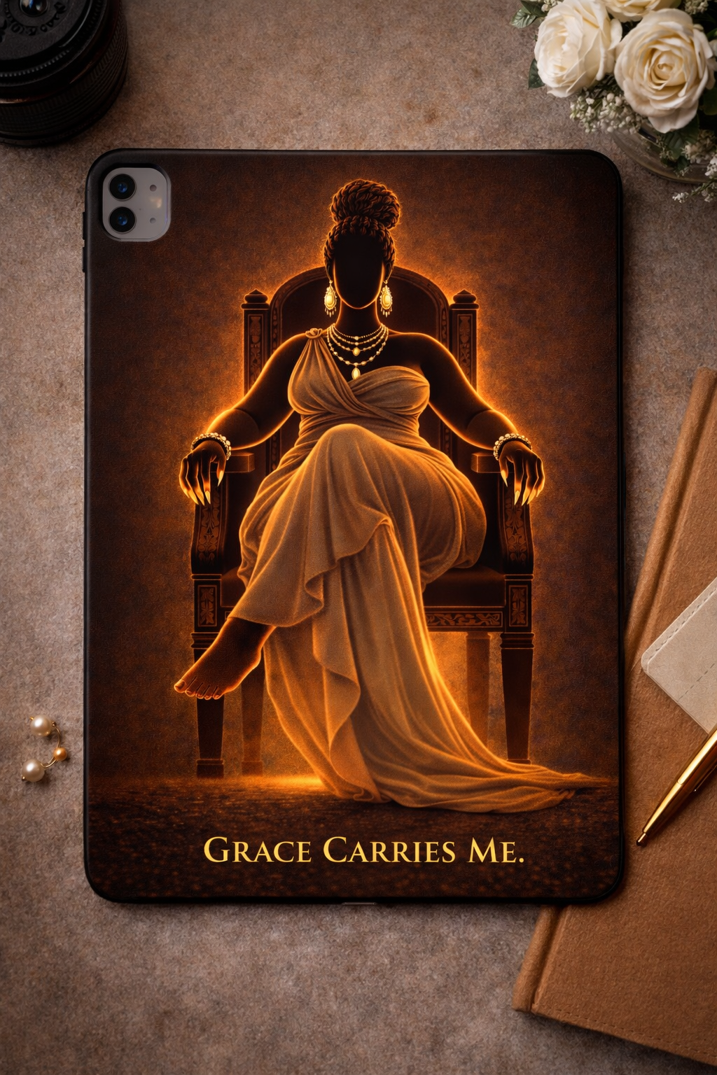 Grace Carries Me™ Luxe iPad Case & Cover
