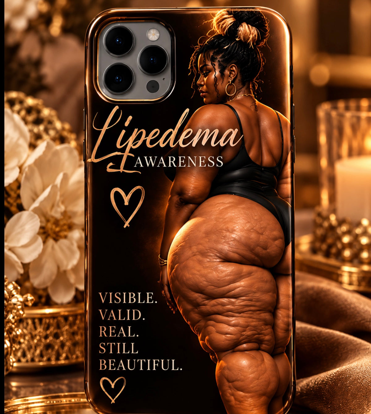Visible. Valid. Still Beautiful. | Lipedema Awareness Phone Case